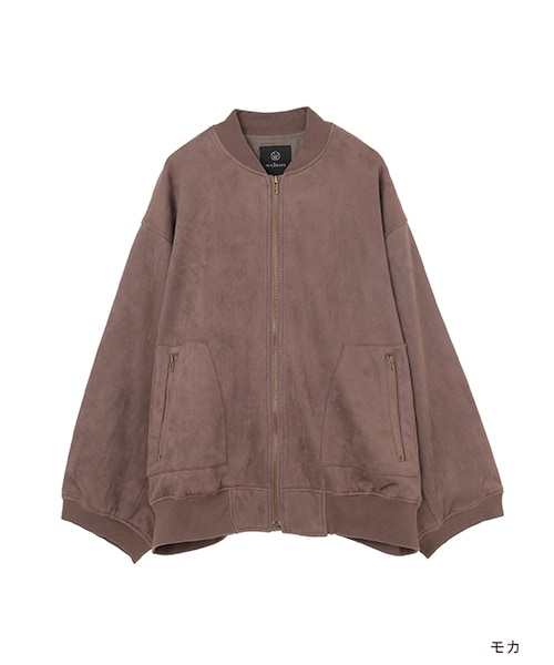 w closet（ダブルクローゼット）の「フェイクスウェードBIGブルゾン