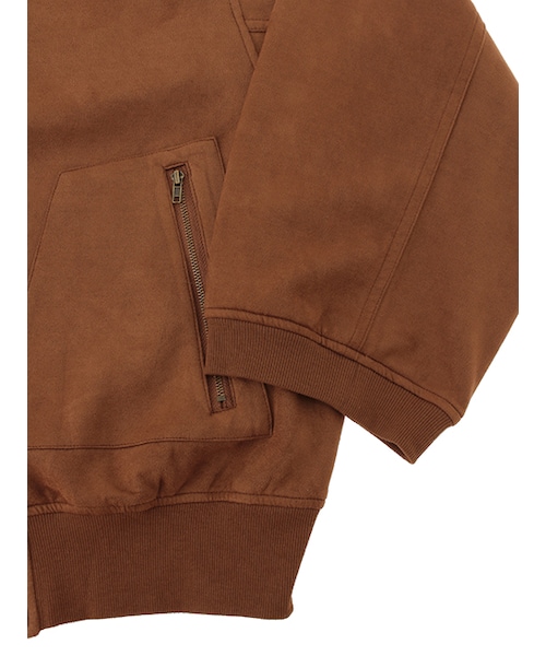 w closet（ダブルクローゼット）の「フェイクスウェードBIGブルゾン（ジャケット/アウター・レディース・キャメル/モカ・FREE）」の7枚目の写真