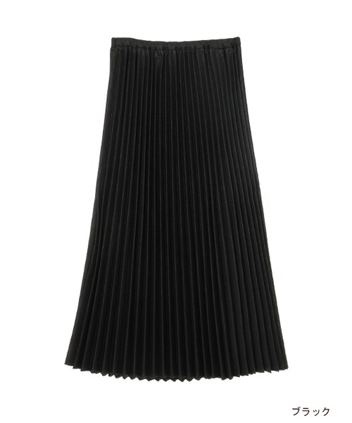 w closet(ダブルクローゼット)の「メタリックプリーツスカート(スカート・レディース・シルバー/ブロンズ/ブラック・FREE)」の1枚目の写真