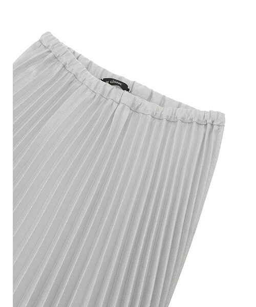 w closet(ダブルクローゼット)の「メタリックプリーツスカート(スカート・レディース・シルバー/ブロンズ/ブラック・FREE)」の7枚目の写真