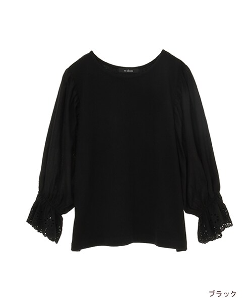 w closet(ダブルクローゼット)の「スワトー刺繍入りプルオーバー(トップス・レディース・オフホワイト/カーキ/ブラウン/ブラック・FREE)」の2枚目の写真