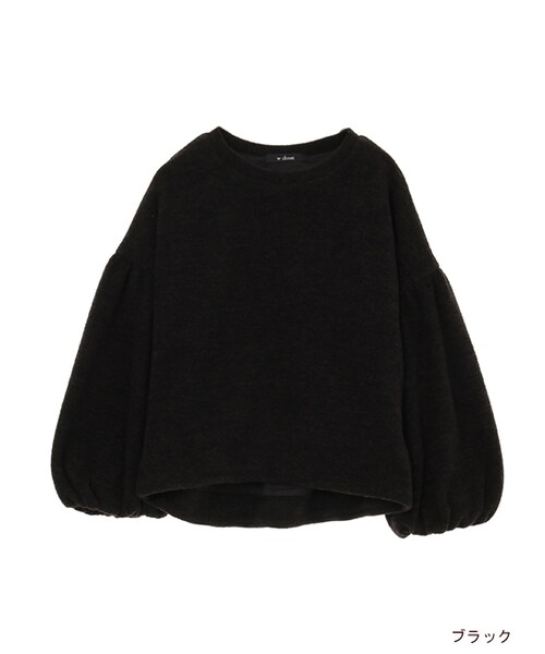 w closet（ダブルクローゼット）の「バルーンスリーブプルオーバー（トップス・レディース・オフホワイト/Sグレー/レンガ/ブラック・FREE）」の2枚目の写真