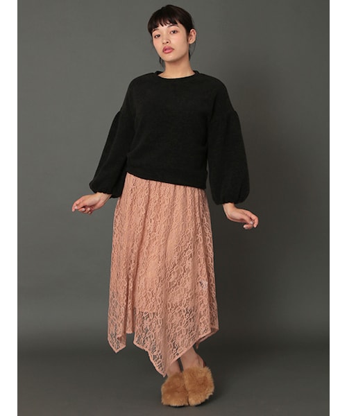 w closet（ダブルクローゼット）の「バルーンスリーブプルオーバー（トップス・レディース・オフホワイト/Sグレー/レンガ/ブラック・FREE）」の11枚目の写真