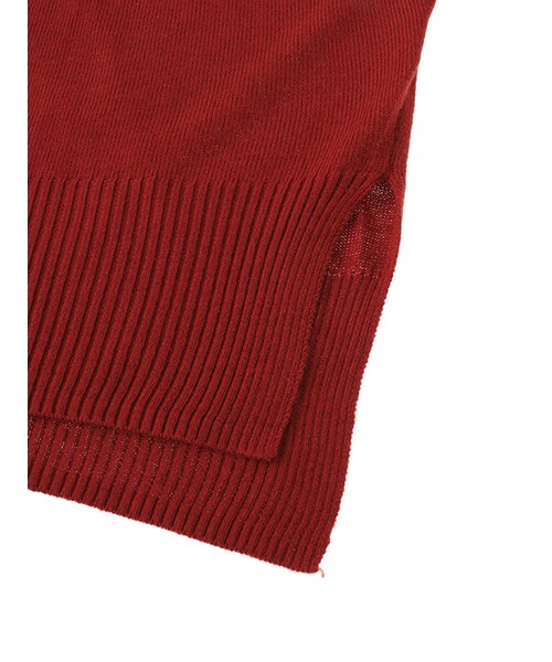 w closet（ダブルクローゼット）の「12Gバックリボンニット（トップス・レディース・ベージュ/レッド/ブラック・FREE）」の9枚目の写真