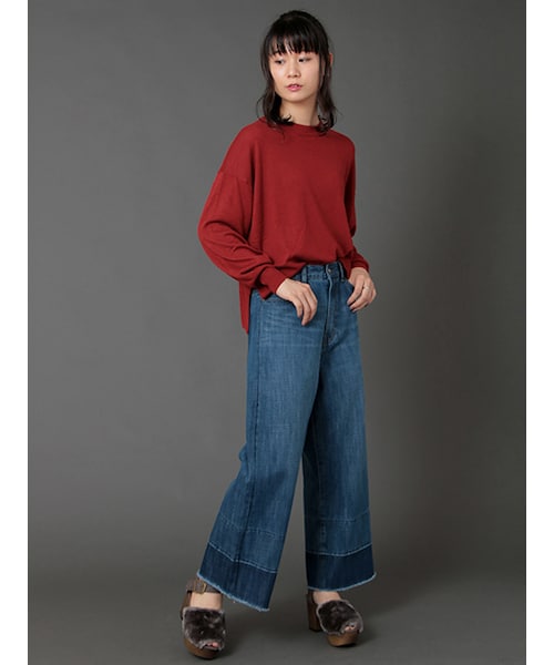 w closet（ダブルクローゼット）の「12Gバックリボンニット（トップス・レディース・ベージュ/レッド/ブラック・FREE）」の11枚目の写真