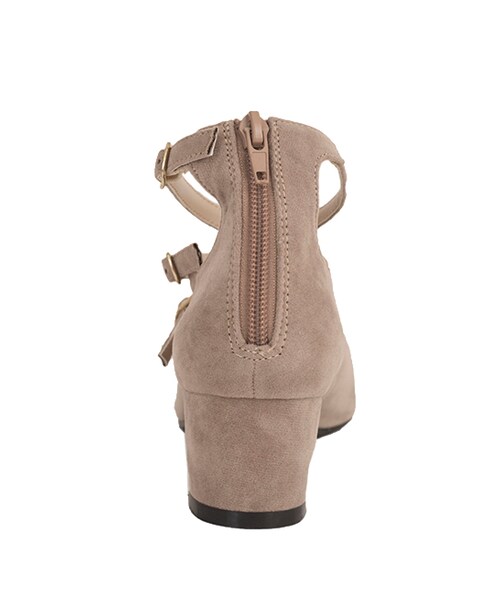 w closet（ダブルクローゼット）の「３本ベルトヒールパンプス（シューズ・レディース・レッド/ベージュ/ブラック・M/L）」の5枚目の写真