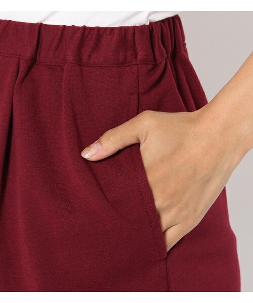 PAGEBOY（ページボーイ）の「コクーンスカート×レースプリーツ巻きスカートセット（スカート・レディース・オフホワイト/ブラック/ダークレッド）」の10枚目の写真