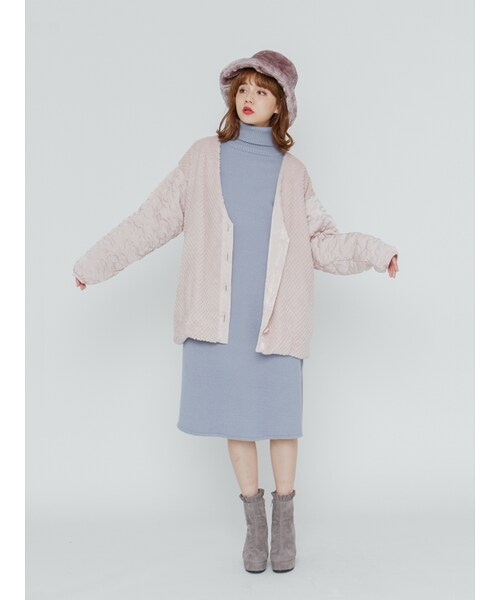 merry jenny（メリージェニー）の「Fur HAT（帽子・レディース・ブラック/ラベンダー/ブラウン・F）」の6枚目の写真