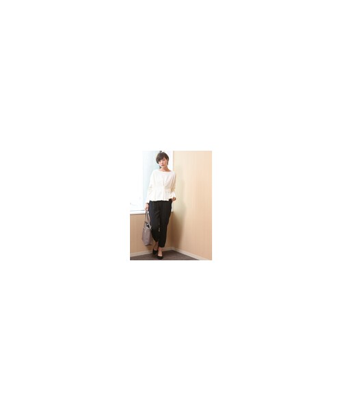 earth music&ecology(アースミュージックアンドエコロジー)の「【Special Price】★ジョグパンツ(パンツ・ライトグレー/ブラック/ベージュ/ネイビー/ストライプ・M/L)」の10枚目の写真