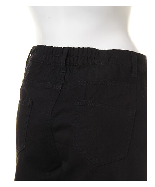 INGNI（イング）の「ベルト付ショーパン（パンツ・レディース・ｸﾛ/ｲﾝﾃﾞｨｺﾞ/ﾃﾞﾆﾑ/ｺﾝ・M）」の5枚目の写真