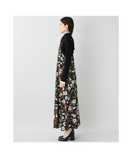 JOURNAL STANDARD（ジャーナルスタンダード）の「フラワープリントワンピース（ワンピース/ドレス・ブラック/グレーA・フリー）」の8枚目の写真