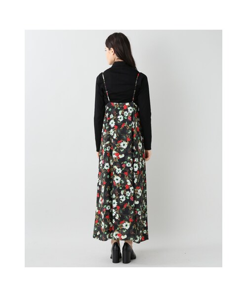 JOURNAL STANDARD（ジャーナルスタンダード）の「フラワープリントワンピース（ワンピース/ドレス・ブラック/グレーA・フリー）」の9枚目の写真
