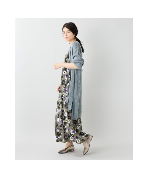 JOURNAL STANDARD（ジャーナルスタンダード）の「フラワープリントワンピース（ワンピース/ドレス・ブラック/グレーA・フリー）」の6枚目の写真