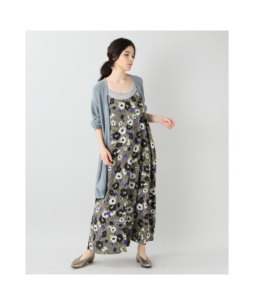 JOURNAL STANDARD（ジャーナルスタンダード）の「フラワープリントワンピース（ワンピース/ドレス・ブラック/グレーA・フリー）」の5枚目の写真