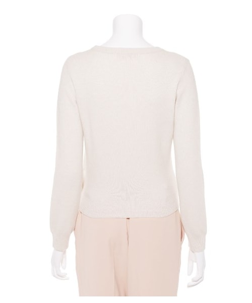 SNIDEL（スナイデル）の「ビジューファーライクプルオーバー（プルオーバー・レディース・IVR/SAX/NVY・F）」の6枚目の写真