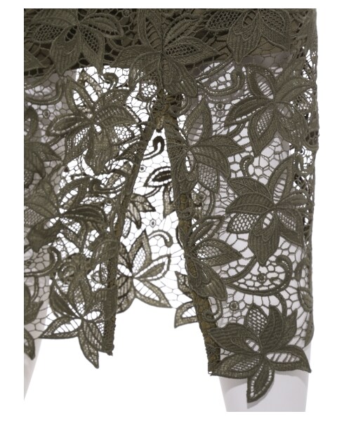 SNIDEL（スナイデル）の「タイトミドルレーススカート（ロングスカート・レディース・IVR/KKI/BLK・0/1）」の11枚目の写真