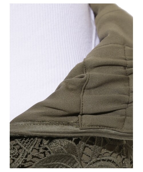 SNIDEL（スナイデル）の「タイトミドルレーススカート（ロングスカート・レディース・IVR/KKI/BLK・0/1）」の12枚目の写真