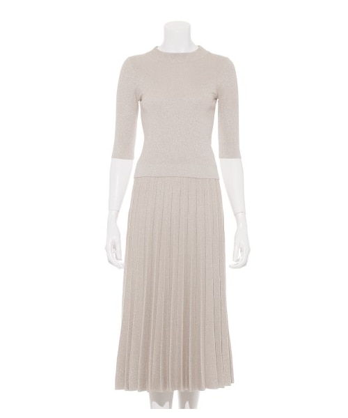 SNIDEL（スナイデル）の「ラメプリーツニットスカート（ロングスカート・レディース・WHT/CPNK/BLK・F）」の10枚目の写真