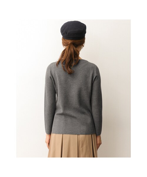 URBAN RESEARCH DOORS（アーバンリサーチドアーズ）の「ストレッチミラノリブボートプルオーバー（トップス・レディース・OFF/BLACK/BORDEAUX/GRAY・one）」の19枚目の写真