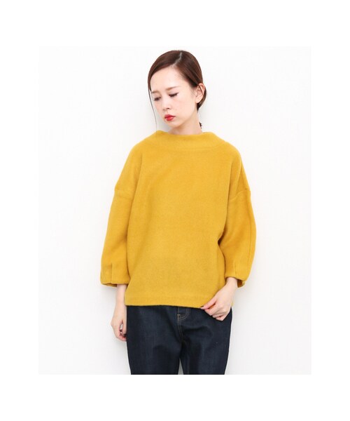 KBF（ケイビーエフ）の「ハイネックソフトカットソー（トップス・レディース・T.GRAY/PLUM/YELLOW/CHARCOAL・one）」の5枚目の写真
