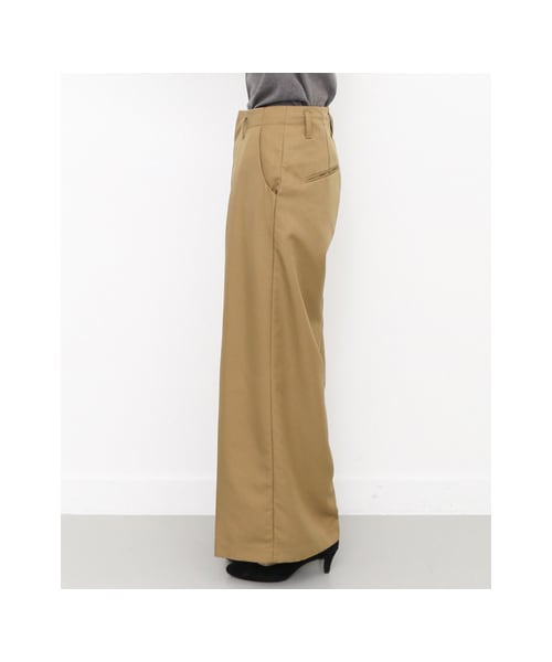 KBF（ケイビーエフ）の「ワイドバギーパンツ（パンツ・レディース・BEIGE/GREEN/BLACK・one）」の11枚目の写真