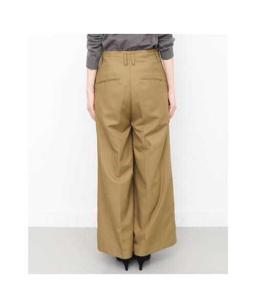 KBF（ケイビーエフ）の「ワイドバギーパンツ（パンツ・レディース・BEIGE/GREEN/BLACK・one）」の12枚目の写真