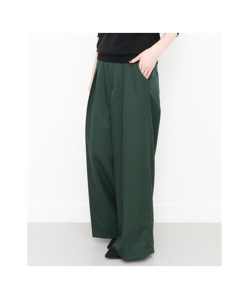 KBF（ケイビーエフ）の「ワイドバギーパンツ（パンツ・レディース・BEIGE/GREEN/BLACK・one）」の6枚目の写真