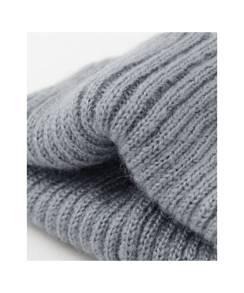 KBF（ケイビーエフ）の「モヘヤRIBビーニー（帽子・レディース・BLACK/PURPLE/L.GREEN/L.BLUE/L.GRAY・one）」の12枚目の写真