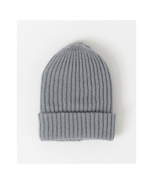 KBF（ケイビーエフ）の「モヘヤRIBビーニー（帽子・レディース・BLACK/PURPLE/L.GREEN/L.BLUE/L.GRAY・one）」の4枚目の写真