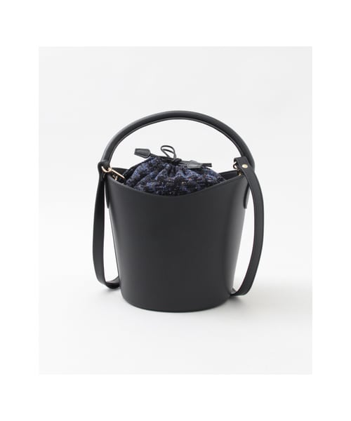 URBAN RESEARCH（アーバンリサーチ）の「BEVINI LeatherBucketBag（バッグ・レディース・NERO/L129 BLUE・-）」の3枚目の写真