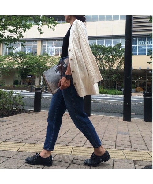 copine（コピン）の「ケーブル編みニットカーディガン（カーディガン/ボレロ・レディース・その他）」の2枚目の写真