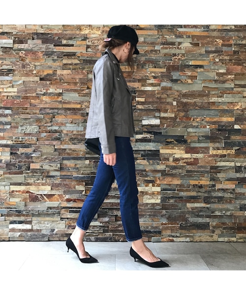 copine（コピン）の「再入荷!合皮ダブルライダースジャケット(2color）（ライダースジャケット・レディース・その他）」の8枚目の写真