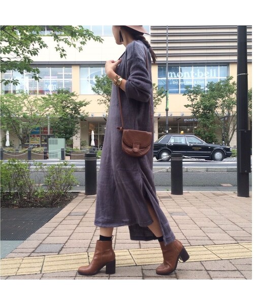 copine(コピン)の「☆再入荷☆シャギーロングBIGニットソーワンピース(ワンピース・レディース・その他)」の2枚目の写真