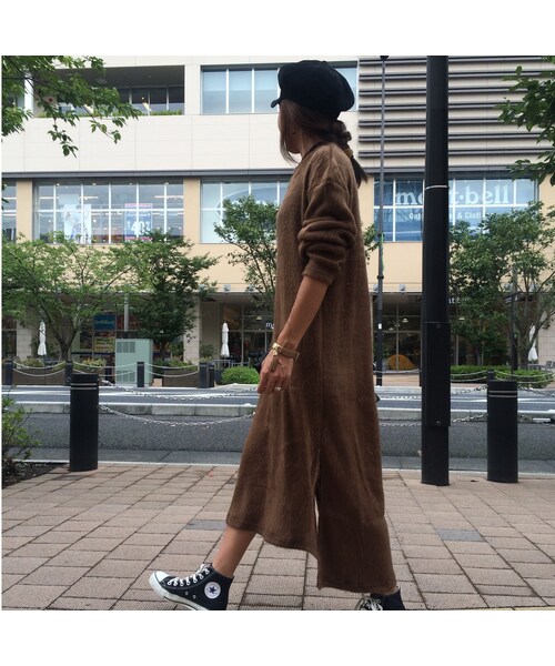 copine(コピン)の「☆再入荷☆シャギーロングBIGニットソーワンピース(ワンピース・レディース・その他)」の1枚目の写真