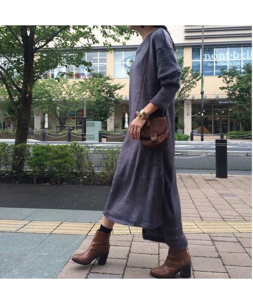 copine(コピン)の「☆再入荷☆シャギーロングBIGニットソーワンピース(ワンピース・レディース・その他)」の4枚目の写真