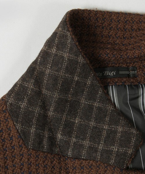 MEN'S BIGI(メンズビギ)の「【渡部篤郎さん着用 メンズクラブ12月号 掲載商品】チェスターコート/ワッフルクロス(チェスターコート・メンズ・ブラウン/ネイビー・SS/S/M/L)」の20枚目の写真