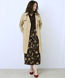 actuel | リヨセルタッチテロンチコート(トレンチコート)