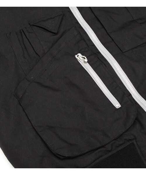 HAMNETT（ハムネット）の「【HAMNETT×LUKER】 MA-1 / CN-JKT（ジャケット/アウター・メンズ・ブラック/ホワイト・S/M/L）」の8枚目の写真