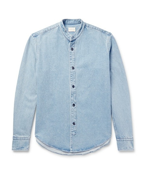 Simon Miller,Monte Grandad-Collar Denim 