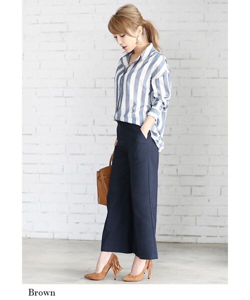 Rocotta by MOERY(ロコッタ)の「Rocotta(ロコッタ) 本革フリンジパンプス(パンプス・レディース・ブラック/グレー/ベージュ/ブラウン・S(約22.5cm相当)/M(約23.5cm相当)/L(約24.5cm相当))」の12枚目の写真