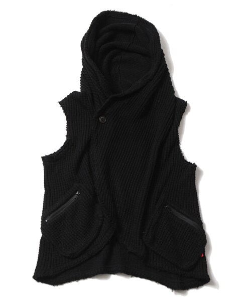 VIRGOwearworks（ヴァルゴウェアワークス）の「HONEYCOMB KNIT VEST ニットベスト（トップス・メンズ・BEIGE/BLACK・2/3/4）」の9枚目の写真