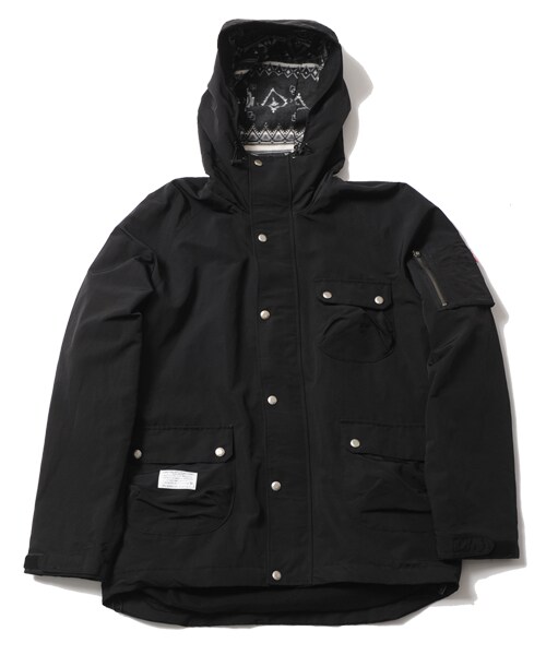 VIRGOwearworks（ヴァルゴウェアワークス）の「CLASSIC NYLON MOUNTAIN PARKA マウンテンパーカー（ジャケット/アウター・メンズ・RED/SAX/BLACK・2/3/4）」の10枚目の写真