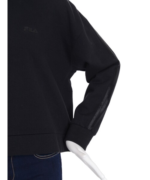 EMODA（エモダ）の「EMODA×FILA LINE ON LOOSE TRAINER（トップス・レディース・ホワイト/ブラック・F）」の9枚目の写真