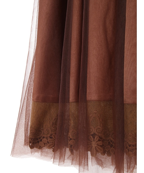 31 Sons de mode（トランテアン　ソン　ドゥ　モード）の「≪新作≫オープンショルダーニット×チュールスカートセット（ワンピース/ドレス・レディース・サックスブルー/ピンク/ブラック・36/38）」の15枚目の写真