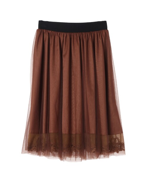 31 Sons de mode（トランテアン　ソン　ドゥ　モード）の「≪新作≫オープンショルダーニット×チュールスカートセット（ワンピース/ドレス・レディース・サックスブルー/ピンク/ブラック・36/38）」の7枚目の写真