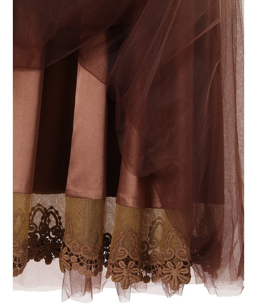 31 Sons de mode（トランテアン　ソン　ドゥ　モード）の「≪新作≫オープンショルダーニット×チュールスカートセット（ワンピース/ドレス・レディース・サックスブルー/ピンク/ブラック・36/38）」の16枚目の写真