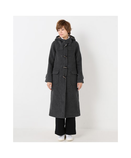 JOURNAL STANDARD（ジャーナルスタンダード）の「《予約》 別注EX-long ダッフル◆（ジャケット/アウター・グレー/ネイビー/ピンク B・36/38）」の7枚目の写真