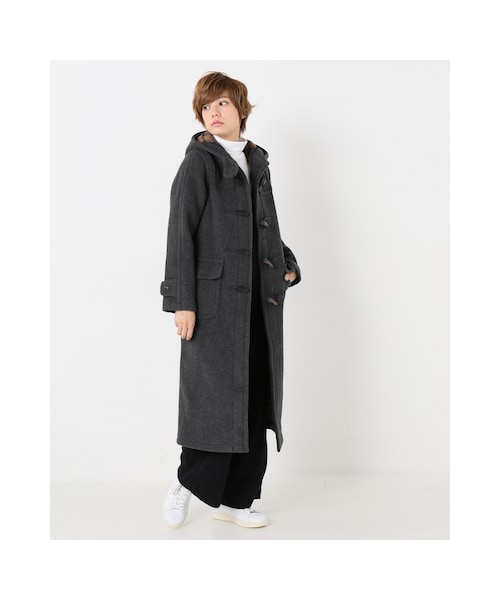 JOURNAL STANDARD（ジャーナルスタンダード）の「《予約》 別注EX-long ダッフル◆（ジャケット/アウター・グレー/ネイビー/ピンク B・36/38）」の4枚目の写真