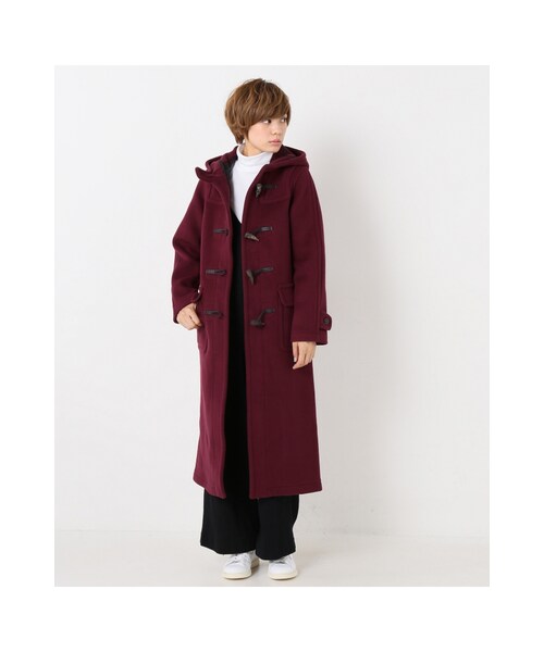 JOURNAL STANDARD（ジャーナルスタンダード）の「《予約》 別注EX-long ダッフル◆（ジャケット/アウター・グレー/ネイビー/ピンク B・36/38）」の6枚目の写真