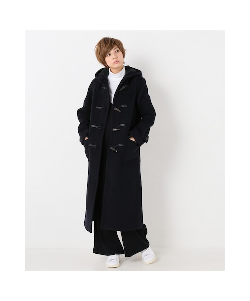 JOURNAL STANDARD（ジャーナルスタンダード）の「《予約》 別注EX-long ダッフル◆（ジャケット/アウター・グレー/ネイビー/ピンク B・36/38）」の5枚目の写真